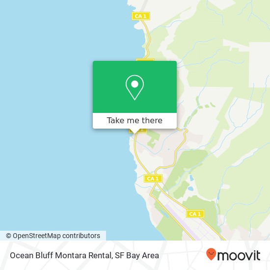 Ocean Bluff Montara Rental map