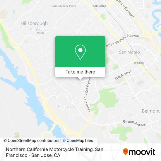 Northern California Motorcycle Training map