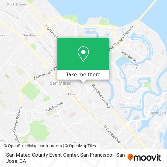 San Mateo County Event Center map