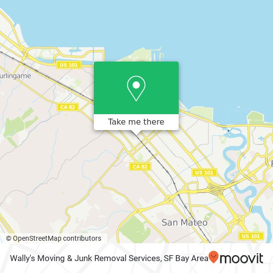 Wally's Moving & Junk Removal Services map