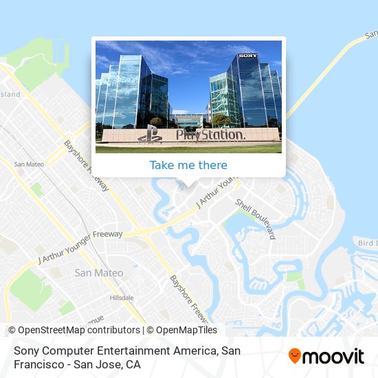 Mapa de Sony Computer Entertainment America
