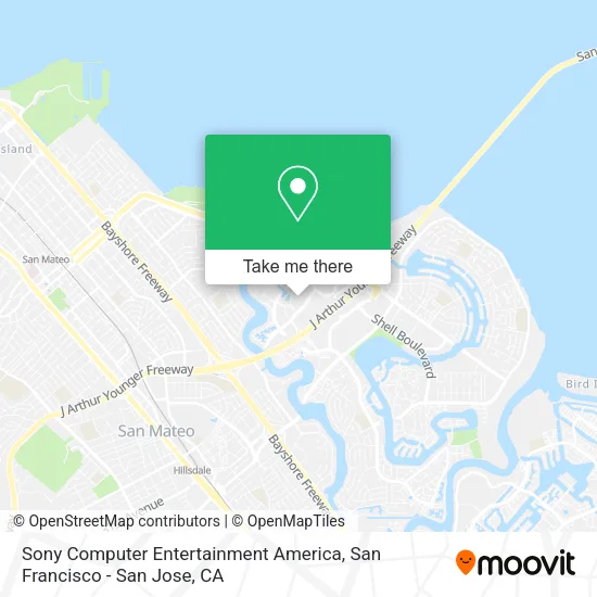 Sony Computer Entertainment America map