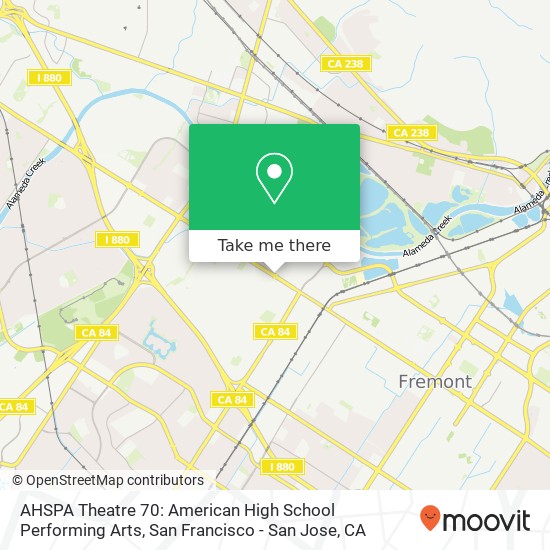 Mapa de AHSPA Theatre 70: American High School Performing Arts