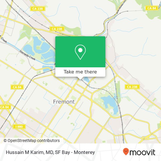 Hussain M Karim, MD map