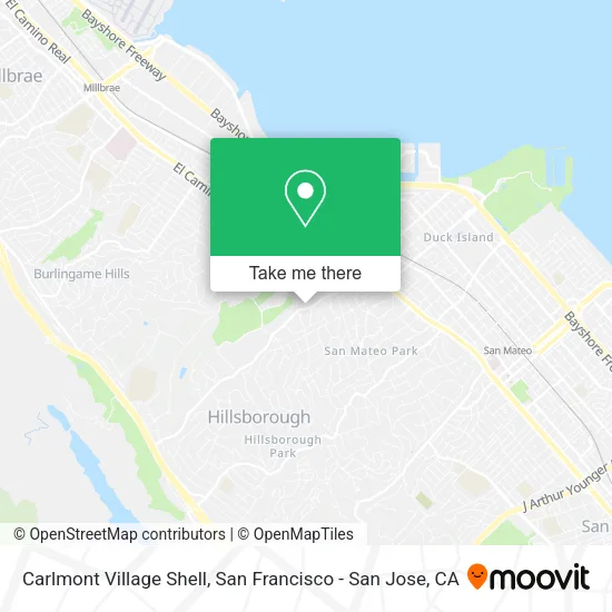 Carlmont Village Shell map