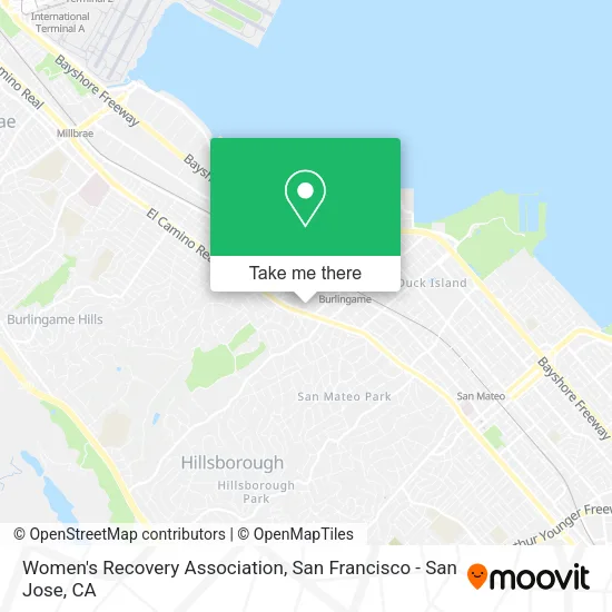 Women's Recovery Association map