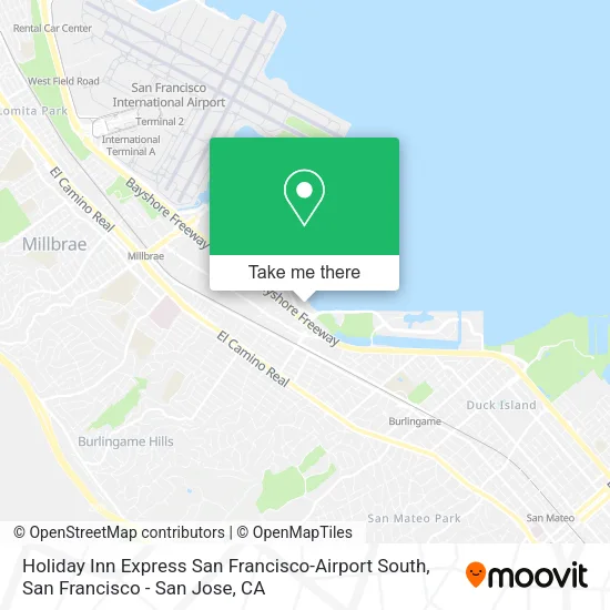 Holiday Inn Express San Francisco-Airport South map