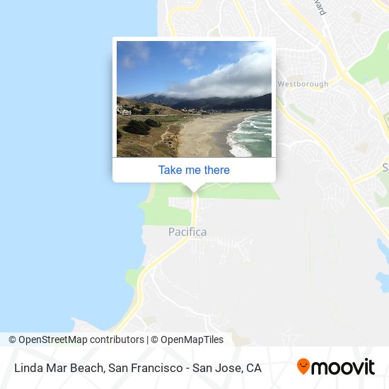 Linda Mar Beach map