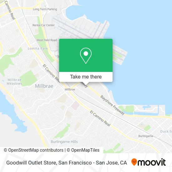 Mapa de Goodwill Outlet Store