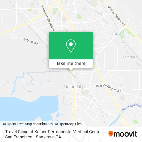 Travel Clinic at Kaiser Permanente Medical Center map