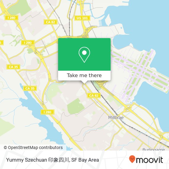 Mapa de Yummy Szechuan 印象四川