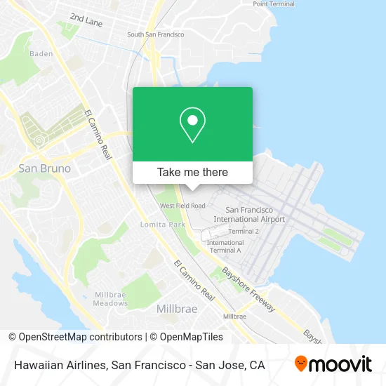 Mapa de Hawaiian Airlines