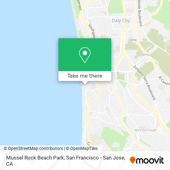 Mussel Rock Beach Park map