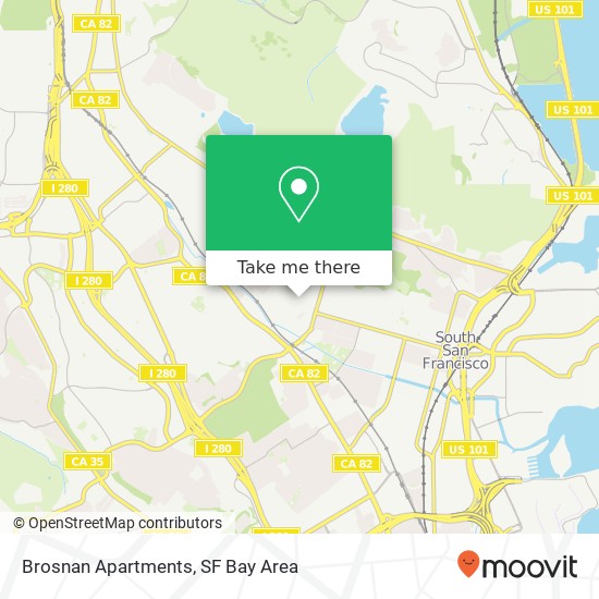 Mapa de Brosnan Apartments