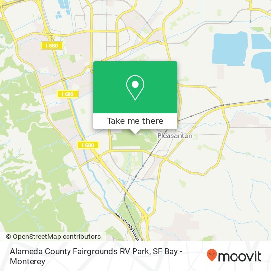 Alameda County Fairgrounds RV Park map