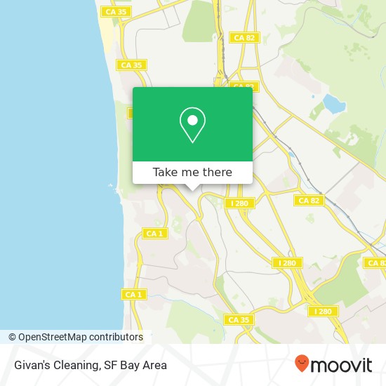 Mapa de Givan's Cleaning