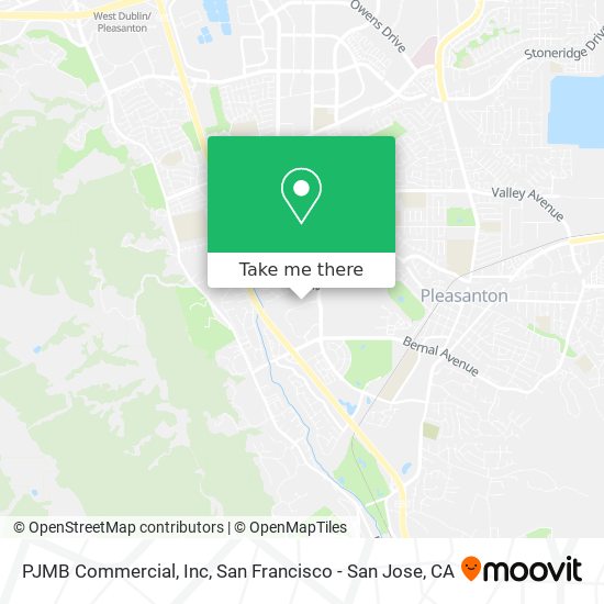 Mapa de PJMB Commercial, Inc