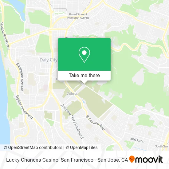 Lucky Chances Casino map