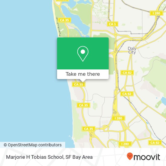 Marjorie H Tobias School map