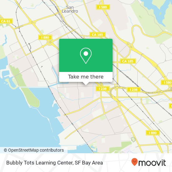 Bubbly Tots Learning Center map