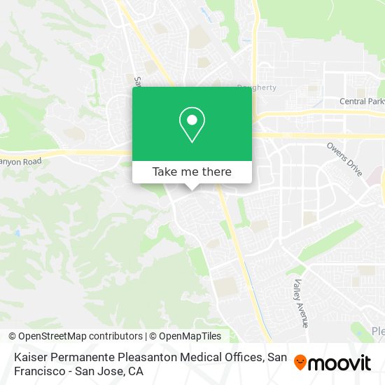 Mapa de Kaiser Permanente Pleasanton Medical Offices