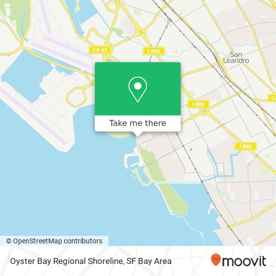 Mapa de Oyster Bay Regional Shoreline