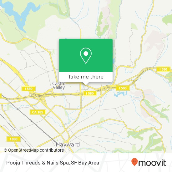 Mapa de Pooja Threads & Nails Spa