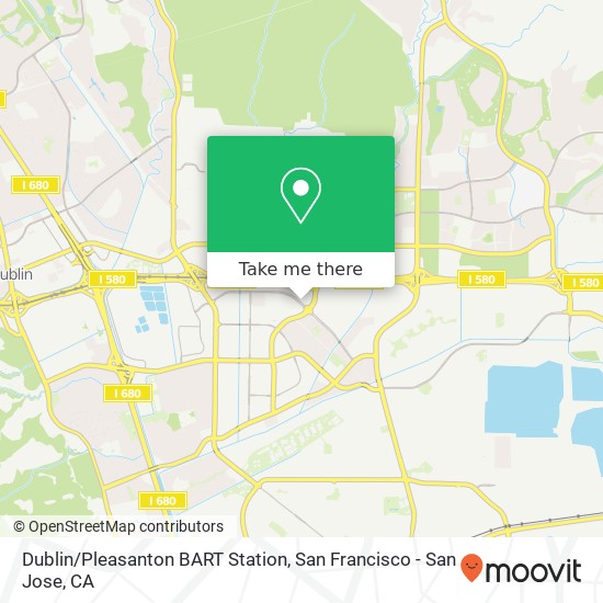 Mapa de Dublin/Pleasanton BART Station