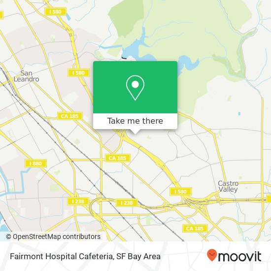 Fairmont Hospital Cafeteria map