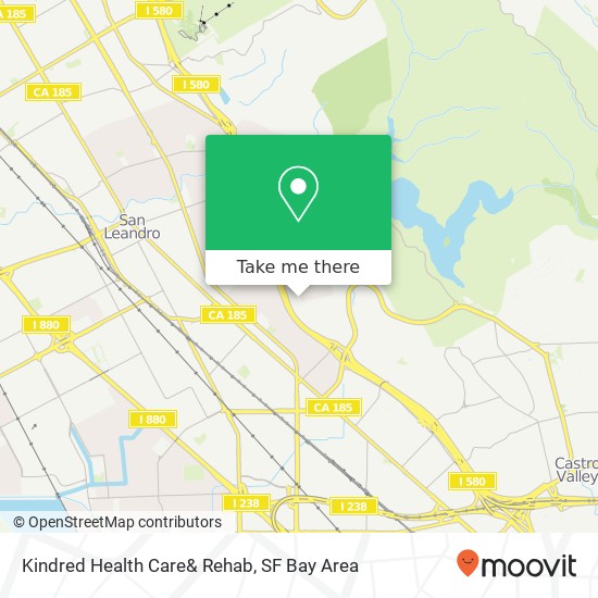 Kindred Health Care& Rehab map