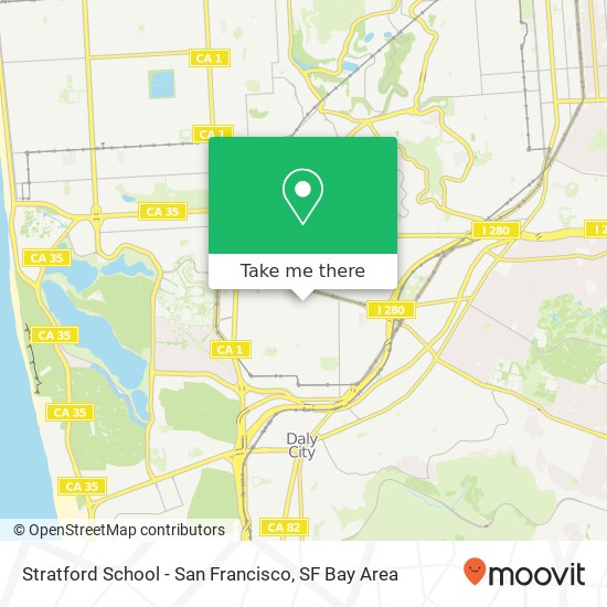 Mapa de Stratford School - San Francisco