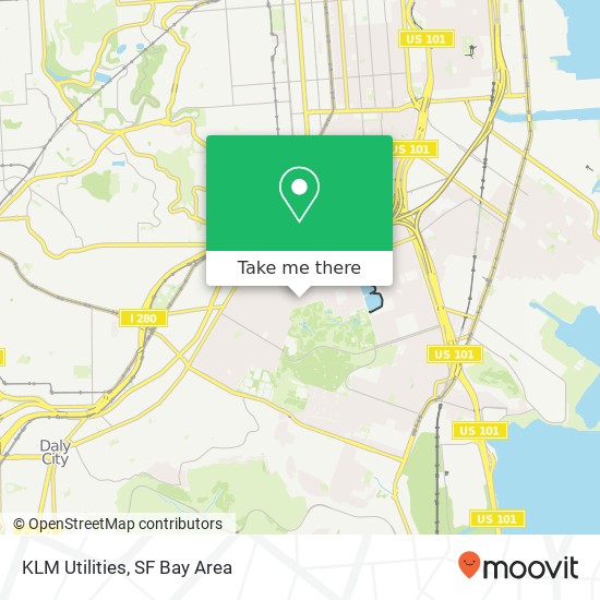 KLM Utilities map