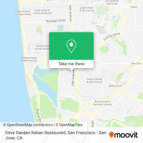 Olive Garden Italian Restaurant map
