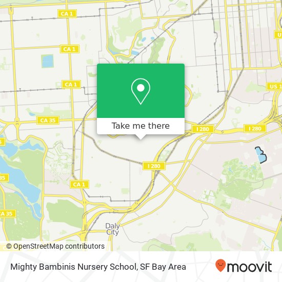 Mighty Bambinis Nursery School map