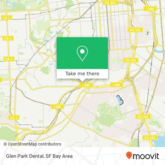 Glen Park Dental map