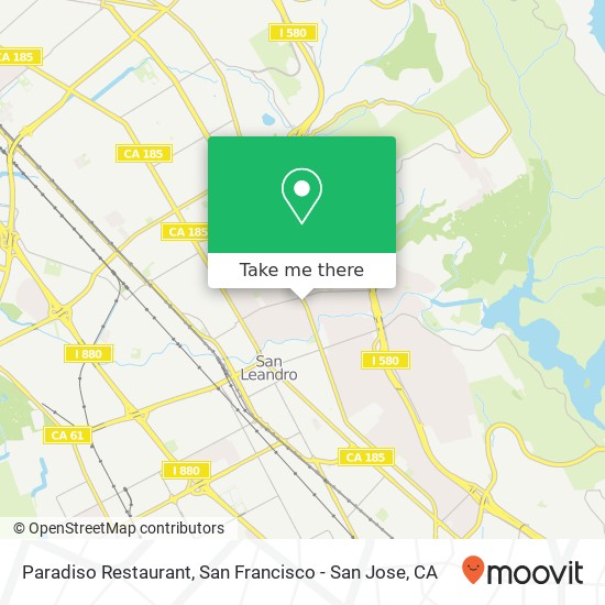 Paradiso Restaurant map