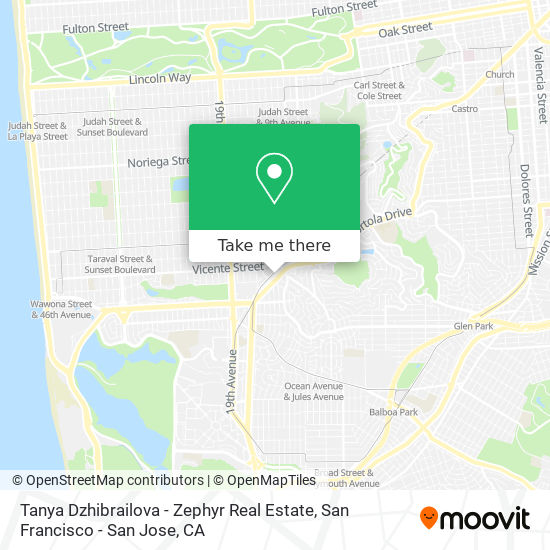 Mapa de Tanya Dzhibrailova - Zephyr Real Estate