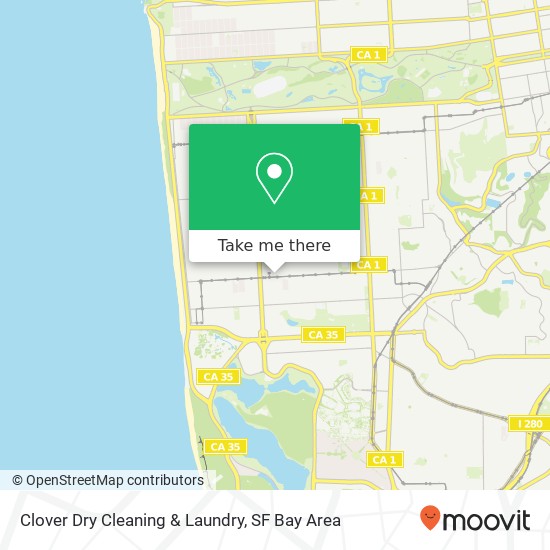 Mapa de Clover Dry Cleaning & Laundry