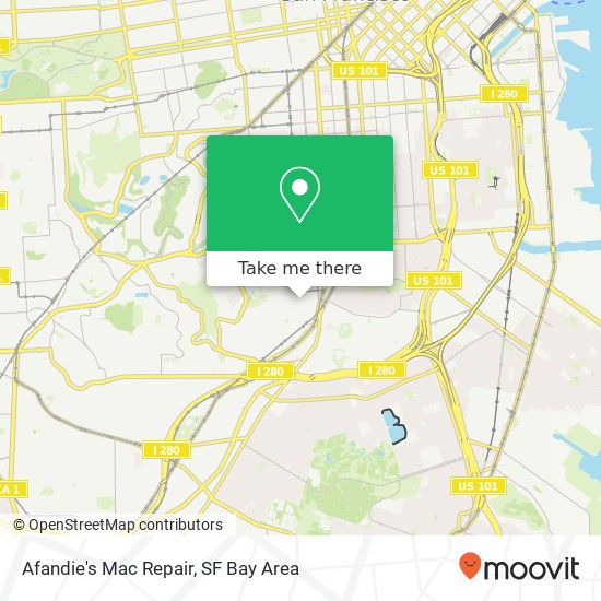 Afandie's Mac Repair map