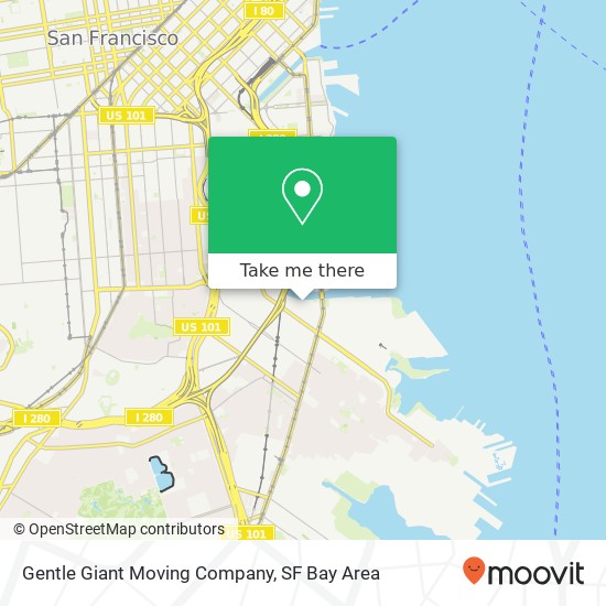 Gentle Giant Moving Company map