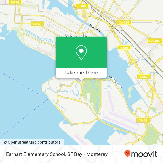 Mapa de Earhart Elementary School
