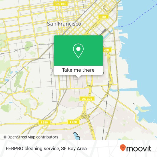 FERPRO cleaning service map