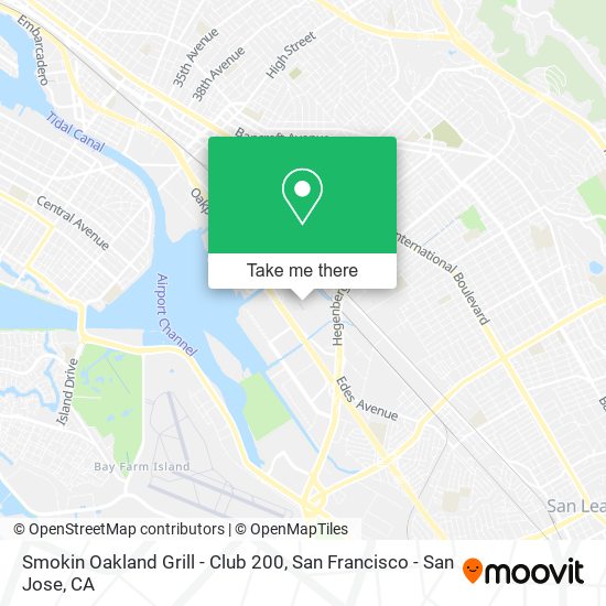 Smokin Oakland Grill - Club 200 map