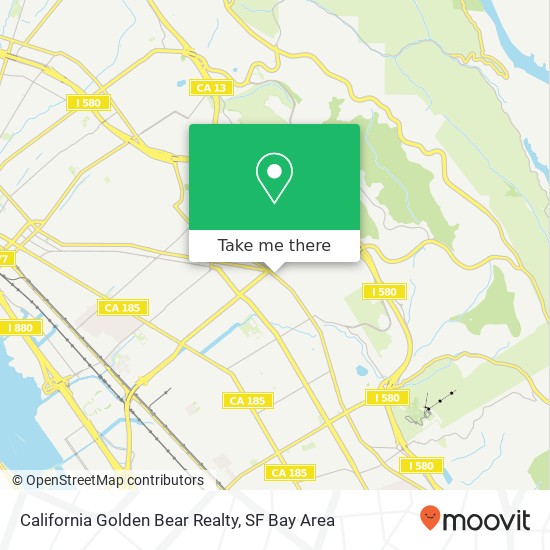 Mapa de California Golden Bear Realty