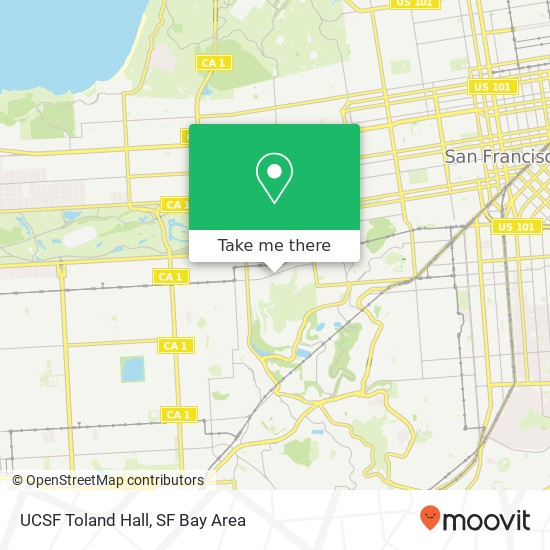 UCSF Toland Hall map