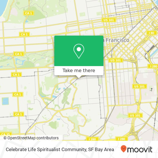 Celebrate Life Spiritualist Community map