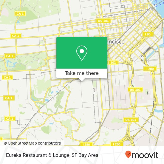 Mapa de Eureka Restaurant & Lounge