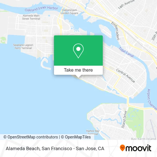 Mapa de Alameda Beach