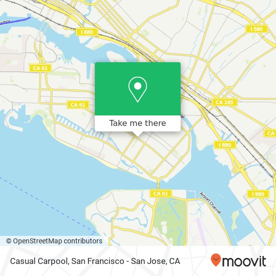 Mapa de Casual Carpool