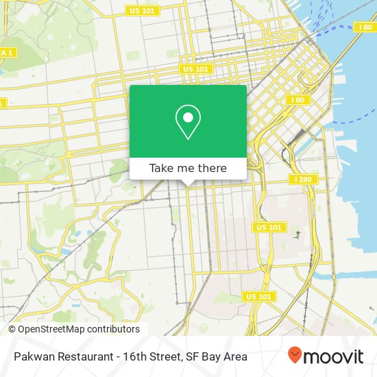 Pakwan Restaurant - 16th Street map